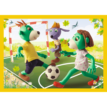 Puzzle trefl 4W1 Wspólne zabawy Treflików 343588