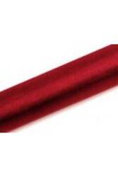 ORGANZA GŁADKA 0,16*9M CZERWONA