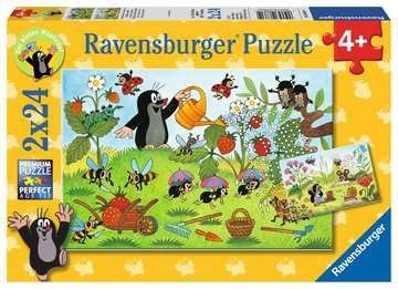 Puzzle ravensburger 2*24el krecik w ogrodzie 088614