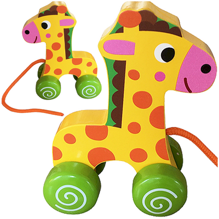 DREWNIANA ŻYRAFA DO CIĄGNIĘCIA 849832