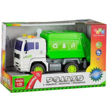 Auto śmieciarka światło dźwięk 816766