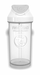 Twistshake Bidon Straw Cup 360 ml 6+m Pastel White 125927