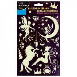 Naklejki Na Ubrania Świecące W Ciemności Magiczny Świat Kidea 090068