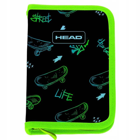 Piórnik pojedynczy dwuklapkowy bez wyposażenia Head Skate Lifestyle AC1 225012