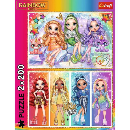Puzzle Trefl 2x200 Tęczowe lalki Rainbow 133356