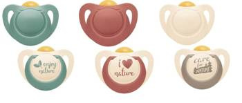 Nuk Smoczek uspokajający lateksowy 6-18 m-cy For Nature 2szt. 411505