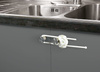 Zabezpieczenie cabinet slide lock grey 186945 