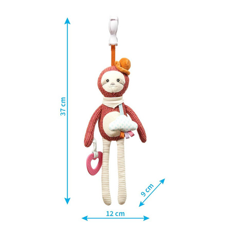 Babyono Zabawka edukacyjna zawieszka do wózka Sloth Leon 413128
