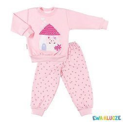 Piżama dobranoc różowy/serduszka 080