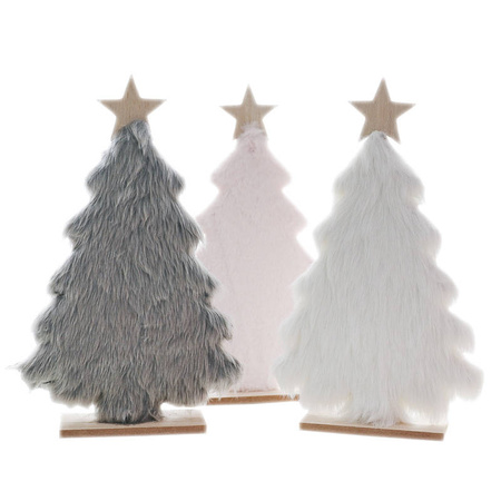 Drewniana choinka z futerkiem 213813