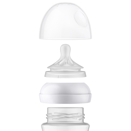 Philips AVENT Zestaw szklanych butelek dla niemowląt Natural Response 240 ml 1m+ 990796