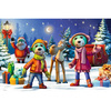 Puzzle trefl 24 maxi XMAS Trefliki lepią bałwana 143751