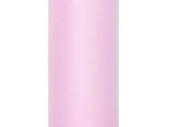 Tiul gładki, j. róż, 0,15 x 9m (1 szt. / 9 mb.)