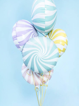 Balon foliowy Cukierek 35cm jasny niebieski 792968