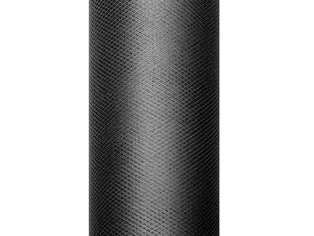 Tiul gładki, czarny, 0,3 x 9m (1 szt. / 9 mb.)