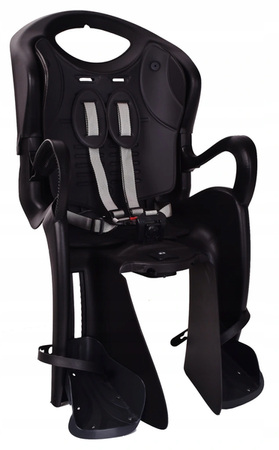 Bellelli 11687 Tiger Relax LUX Night Black fotelik rowerowy 011687 mocowanie do ramy z systemem odchylania fotelika