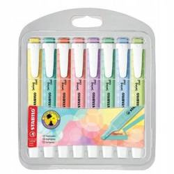Zakreślacze stabilo swing cool 8 kolorów pastelowych