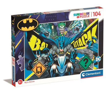Clementoni Puzzle 104 Super Kolor Batman 271740