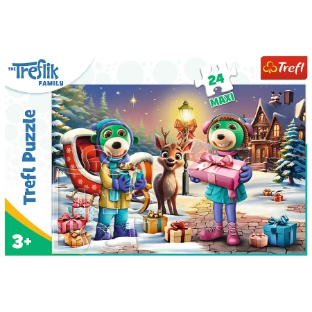 Puzzle Trefl 24 maxi Zimowy czas z Treflikami 143607