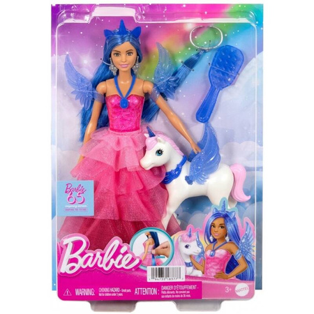 Barbie HRR16 Sapphire Skrzydlaty Jednorożec + lalka 183777