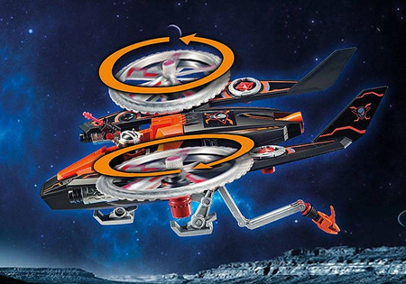 Playmobil 70023 galaxy helikopter piratów