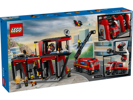 Lego 60414 City Remiza strażacka z wozem strażackim