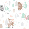 Bambusowy kocyk do fotelika Animals z minky glacier grey 90x90cm 416619