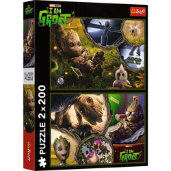Puzzle Trefl 2x200 Ja jestem Groot Marvel 133158