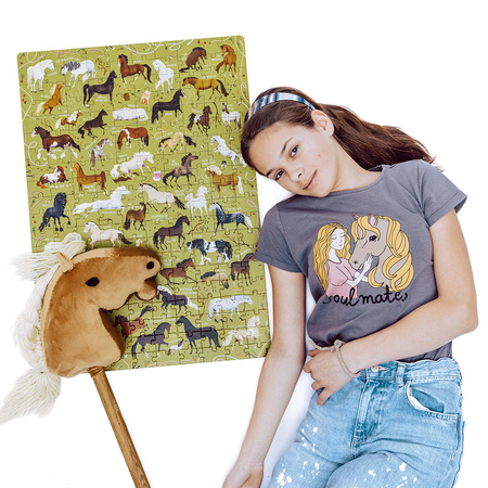 CzuCzu: Puzzlove CzuCzu Konie 200 el. puzzle rodzinne