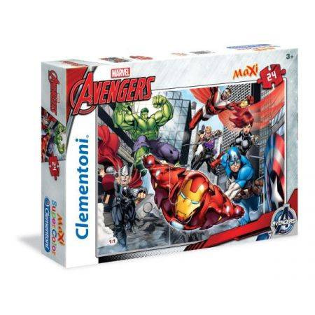 Clementoni puzzle 24 maxi super kolor marvel avengers