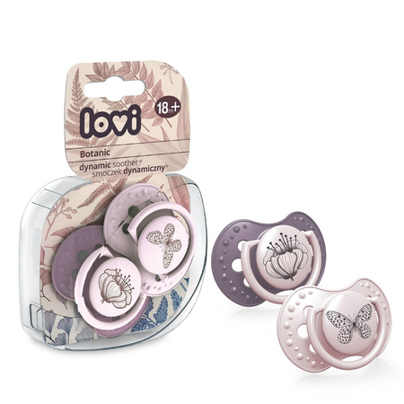 Lovi smoczek silikonowy dynamiczny 18m+ 2 szt
