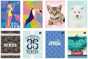 Zeszyt in 32 3-linia mix wzorów 215352