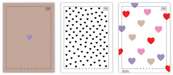Zeszyt A4 80 krata M 70G UV Hearts 326881
