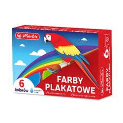 Herlitz Farby plakatowe 6kol 20ml 560374