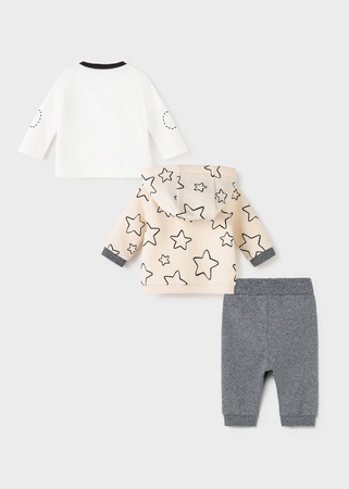Mayoral Dres 3 częściowy dla chłopca rozm. 2-4 m 65 kolor 48 gris mez