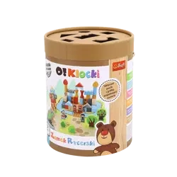 Trefl Zabawka drewniana O! Klocki Zamek rycerski 615074