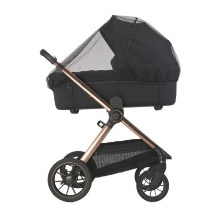 Espiro Code 10 clever black Wózek 2w1 z gondolą składaną na płasko a spacerówka automatycznie