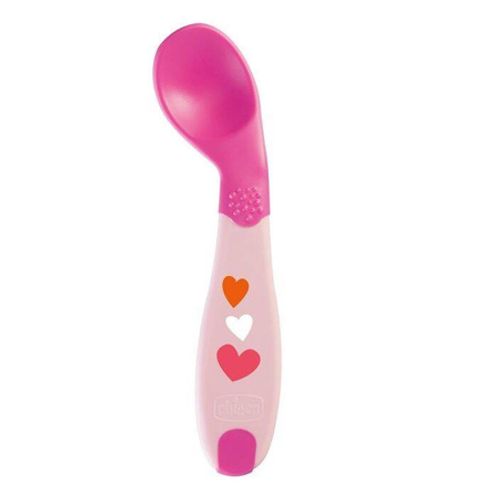 Chicco Pierwsza łyżeczka różowa 8m+ 111084