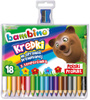Maj kredki bambino 18kol w opr.drewn.+Temp.000348