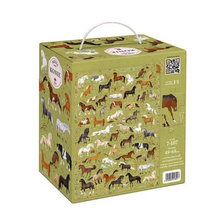 CzuCzu: Puzzlove CzuCzu Konie 200 el. puzzle rodzinne