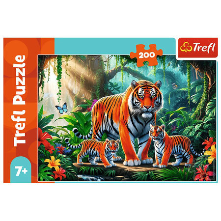 Puzzle Trefl 200 Tygrysie zwyczaje 133301