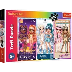 Puzzle Trefl 100 Tęczowe laleczki MGA 116442