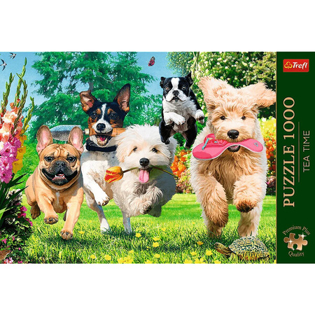 Puzzle Trefl 1000 Premium Plus Tea Time Nadchodzą klopoty 108002