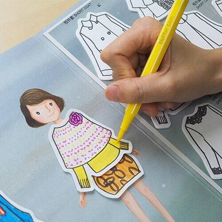 Stick'N Książka do zabawy Moja magiczna garderoba zima 290385