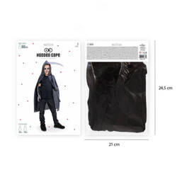 Peleryna z kapturem czarna 80 cm137369