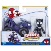 Marvel F1459/F1943 Spidey i przyjaciele Czarna Pantera z pojazdem Figurka 10 cm 974962