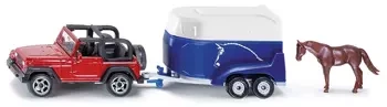 Siku 1651 Jeep z przyczepą na konie