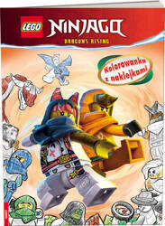 Książeczka LEGO NINJAGO KOLOROWANKA Z NAKLEJKAMI 343880