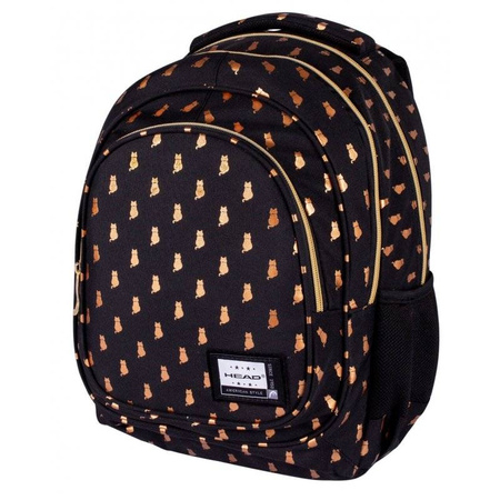 Plecak head golden effect golden kitty 159737