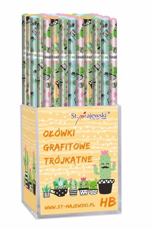 Ołówki trójkątne HB Cacti 207815